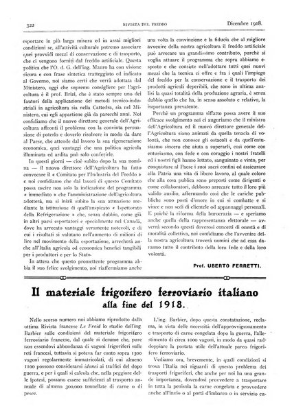 Rivista del freddo periodico mensile illustrato tecnico, scientifico, economico, commerciale