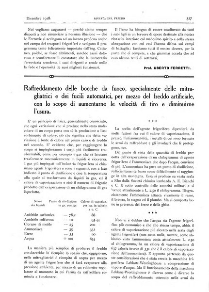 Rivista del freddo periodico mensile illustrato tecnico, scientifico, economico, commerciale