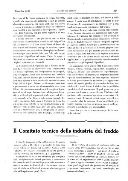 Rivista del freddo periodico mensile illustrato tecnico, scientifico, economico, commerciale