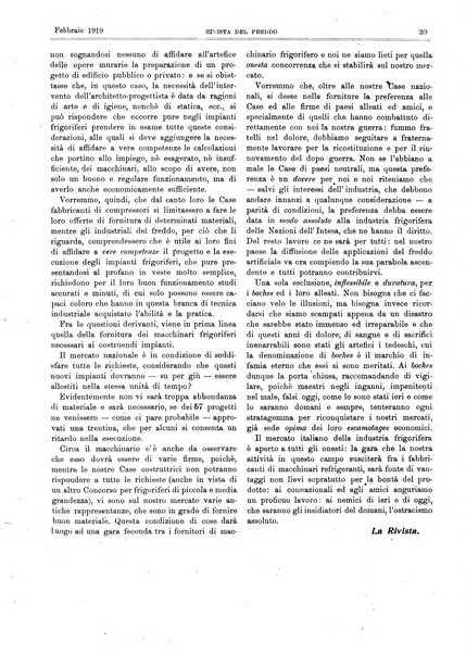 Rivista del freddo periodico mensile illustrato tecnico, scientifico, economico, commerciale