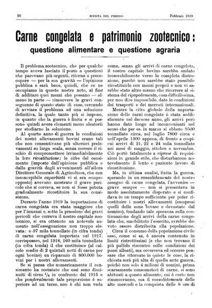 Rivista del freddo periodico mensile illustrato tecnico, scientifico, economico, commerciale