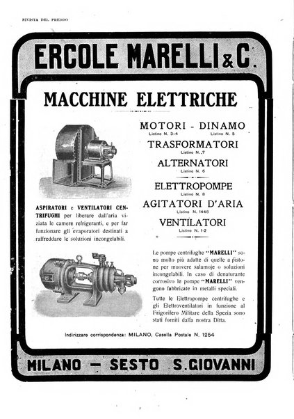 Rivista del freddo periodico mensile illustrato tecnico, scientifico, economico, commerciale