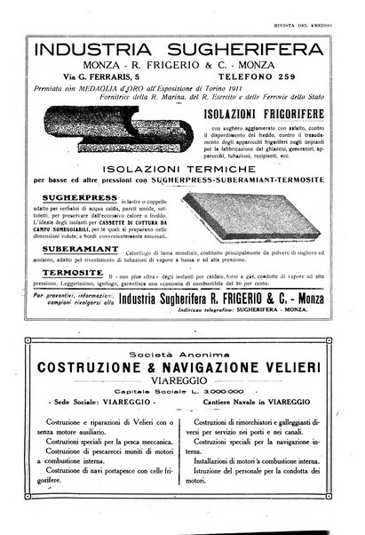 Rivista del freddo periodico mensile illustrato tecnico, scientifico, economico, commerciale