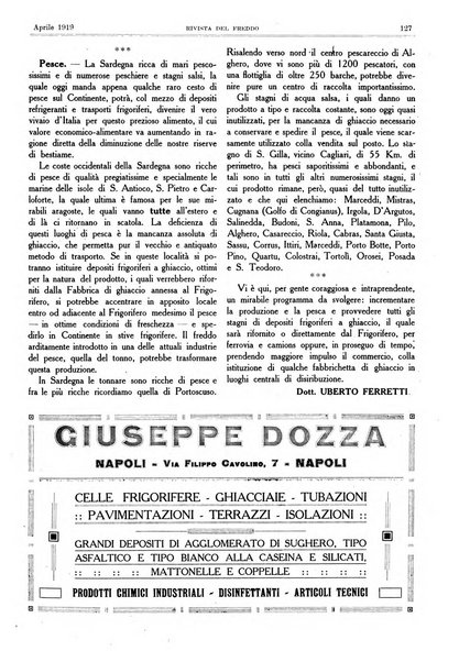 Rivista del freddo periodico mensile illustrato tecnico, scientifico, economico, commerciale