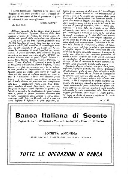 Rivista del freddo periodico mensile illustrato tecnico, scientifico, economico, commerciale