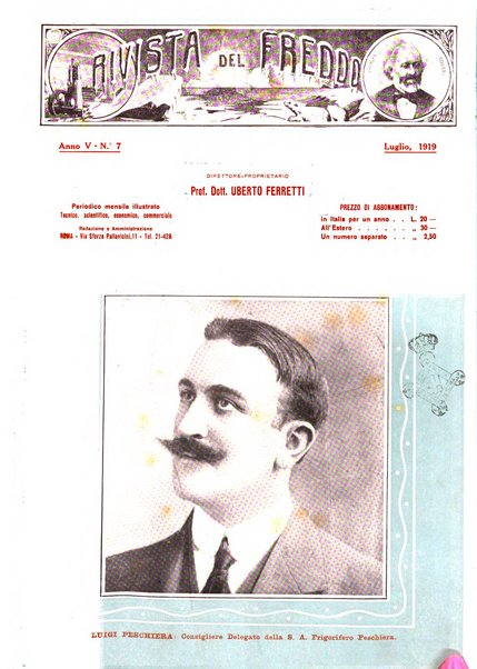 Rivista del freddo periodico mensile illustrato tecnico, scientifico, economico, commerciale