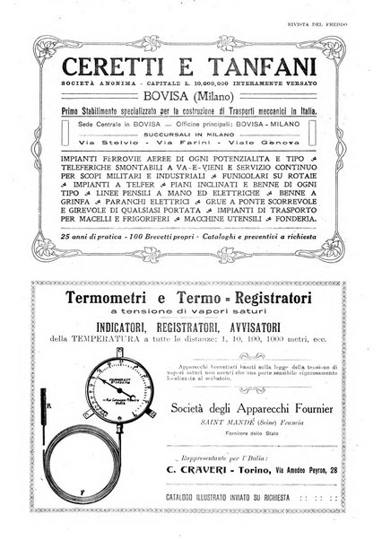 Rivista del freddo periodico mensile illustrato tecnico, scientifico, economico, commerciale