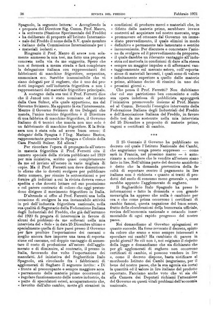 Rivista del freddo periodico mensile illustrato tecnico, scientifico, economico, commerciale