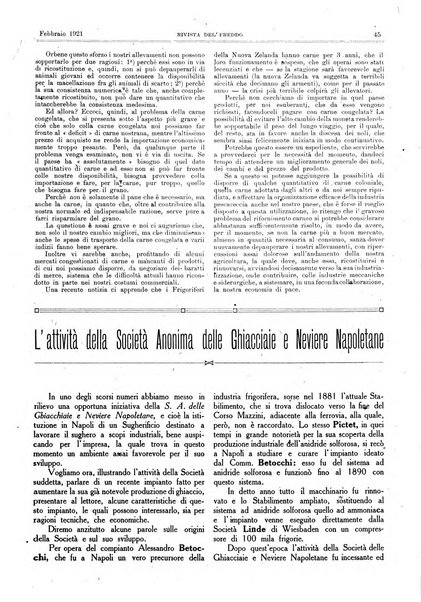 Rivista del freddo periodico mensile illustrato tecnico, scientifico, economico, commerciale