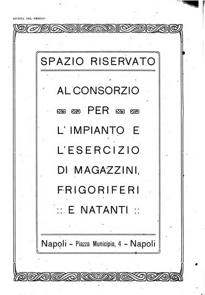 Rivista del freddo periodico mensile illustrato tecnico, scientifico, economico, commerciale