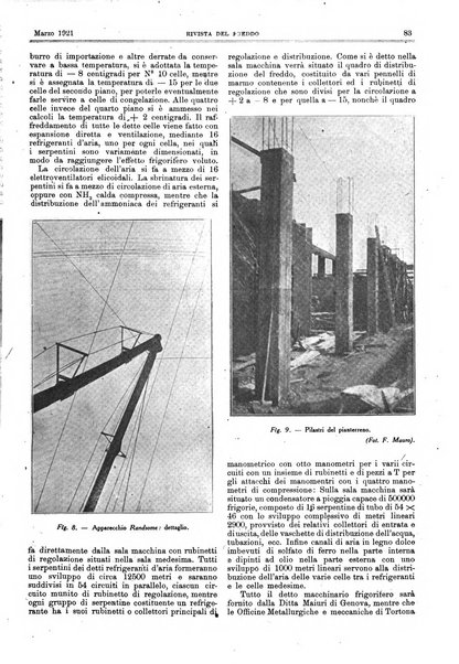 Rivista del freddo periodico mensile illustrato tecnico, scientifico, economico, commerciale