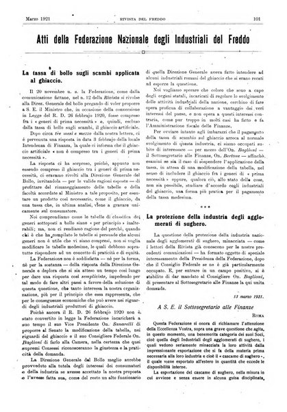 Rivista del freddo periodico mensile illustrato tecnico, scientifico, economico, commerciale