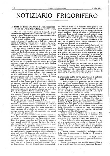 Rivista del freddo periodico mensile illustrato tecnico, scientifico, economico, commerciale