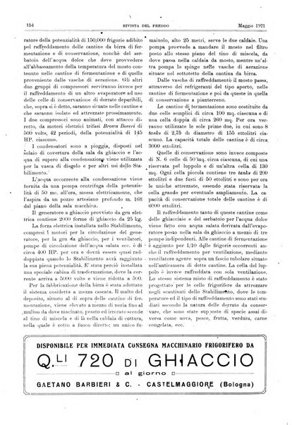 Rivista del freddo periodico mensile illustrato tecnico, scientifico, economico, commerciale