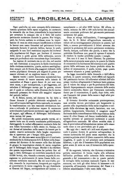 Rivista del freddo periodico mensile illustrato tecnico, scientifico, economico, commerciale