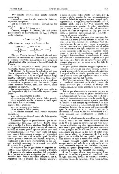 Rivista del freddo periodico mensile illustrato tecnico, scientifico, economico, commerciale