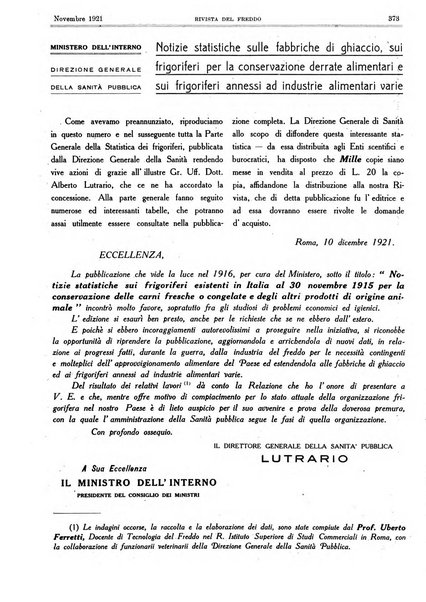 Rivista del freddo periodico mensile illustrato tecnico, scientifico, economico, commerciale