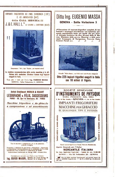 Rivista del freddo periodico mensile illustrato tecnico, scientifico, economico, commerciale