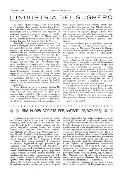 Rivista del freddo periodico mensile illustrato tecnico, scientifico, economico, commerciale