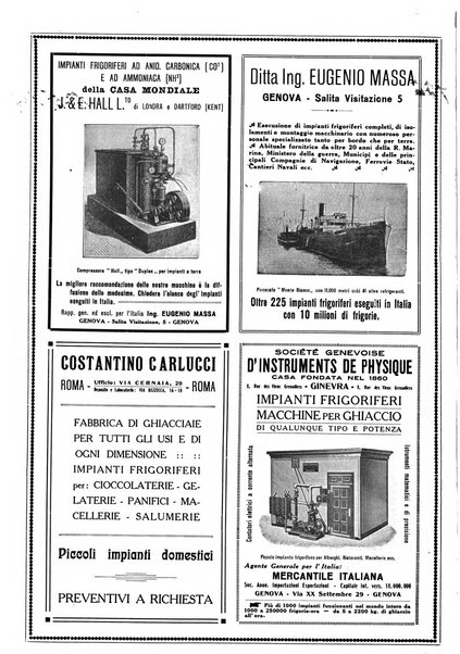 Rivista del freddo periodico mensile illustrato tecnico, scientifico, economico, commerciale