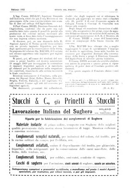 Rivista del freddo periodico mensile illustrato tecnico, scientifico, economico, commerciale