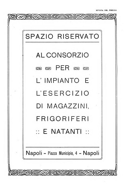 Rivista del freddo periodico mensile illustrato tecnico, scientifico, economico, commerciale