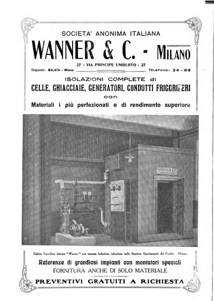 Rivista del freddo periodico mensile illustrato tecnico, scientifico, economico, commerciale