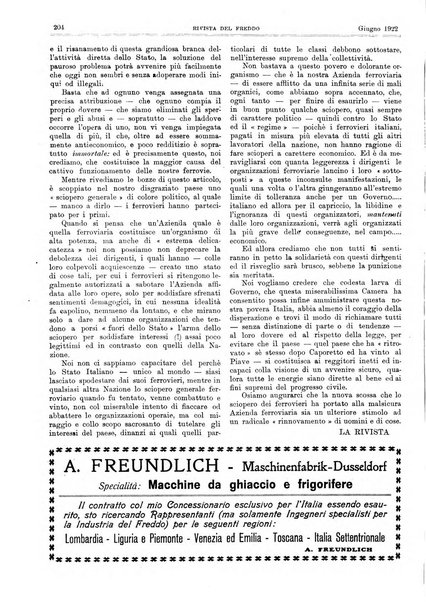 Rivista del freddo periodico mensile illustrato tecnico, scientifico, economico, commerciale