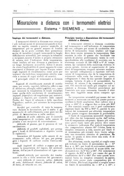 Rivista del freddo periodico mensile illustrato tecnico, scientifico, economico, commerciale