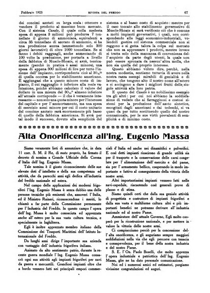 Rivista del freddo periodico mensile illustrato tecnico, scientifico, economico, commerciale