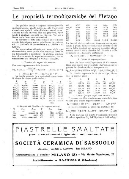 Rivista del freddo periodico mensile illustrato tecnico, scientifico, economico, commerciale