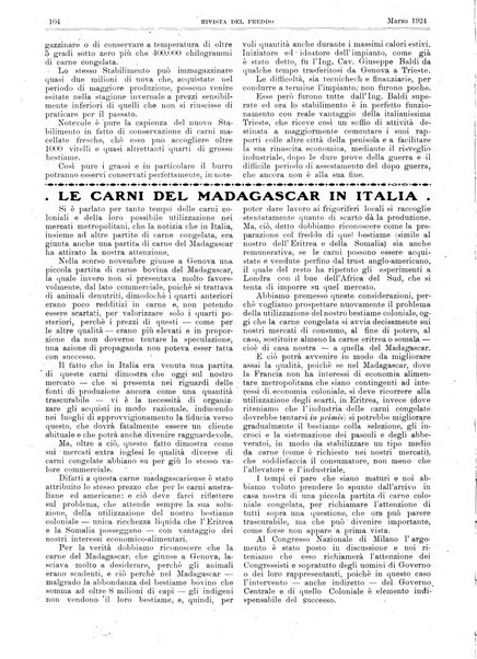 Rivista del freddo periodico mensile illustrato tecnico, scientifico, economico, commerciale