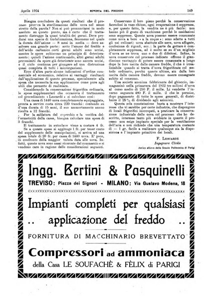 Rivista del freddo periodico mensile illustrato tecnico, scientifico, economico, commerciale