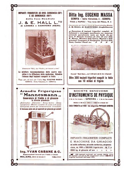 Rivista del freddo periodico mensile illustrato tecnico, scientifico, economico, commerciale