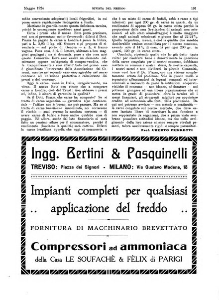 Rivista del freddo periodico mensile illustrato tecnico, scientifico, economico, commerciale