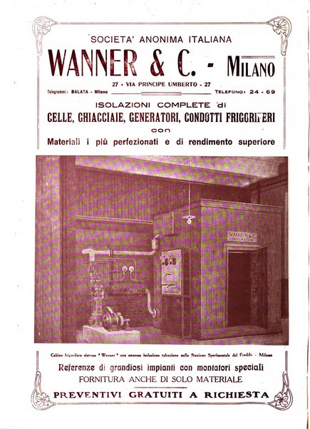 Rivista del freddo periodico mensile illustrato tecnico, scientifico, economico, commerciale