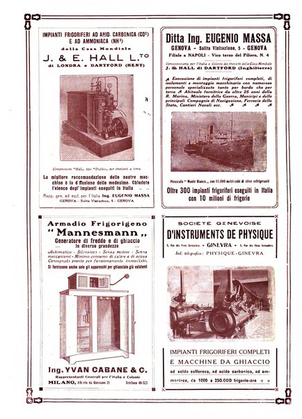 Rivista del freddo periodico mensile illustrato tecnico, scientifico, economico, commerciale