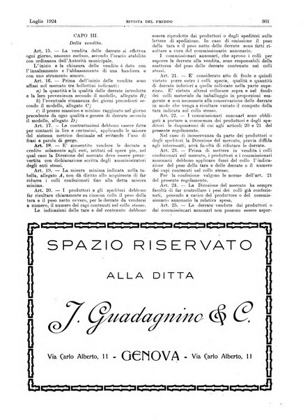 Rivista del freddo periodico mensile illustrato tecnico, scientifico, economico, commerciale