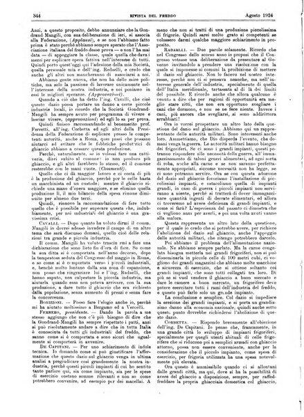 Rivista del freddo periodico mensile illustrato tecnico, scientifico, economico, commerciale