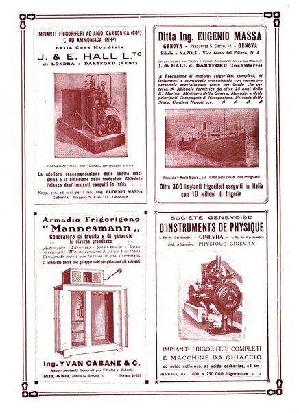 Rivista del freddo periodico mensile illustrato tecnico, scientifico, economico, commerciale