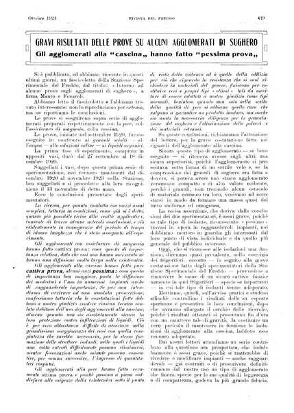 Rivista del freddo periodico mensile illustrato tecnico, scientifico, economico, commerciale