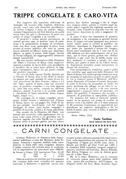 Rivista del freddo periodico mensile illustrato tecnico, scientifico, economico, commerciale