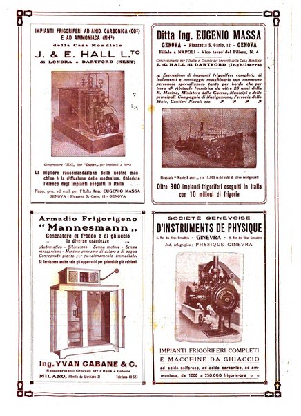 Rivista del freddo periodico mensile illustrato tecnico, scientifico, economico, commerciale