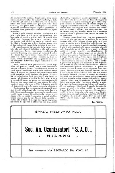 Rivista del freddo periodico mensile illustrato tecnico, scientifico, economico, commerciale