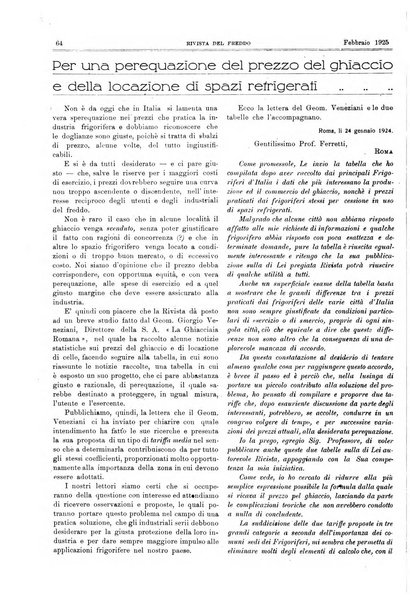 Rivista del freddo periodico mensile illustrato tecnico, scientifico, economico, commerciale