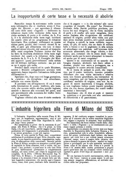 Rivista del freddo periodico mensile illustrato tecnico, scientifico, economico, commerciale