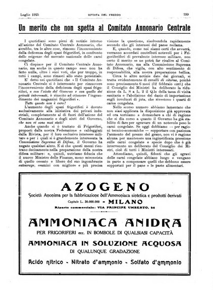 Rivista del freddo periodico mensile illustrato tecnico, scientifico, economico, commerciale