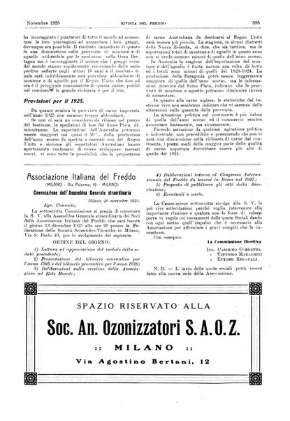 Rivista del freddo periodico mensile illustrato tecnico, scientifico, economico, commerciale