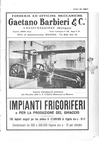 Rivista del freddo periodico mensile illustrato tecnico, scientifico, economico, commerciale