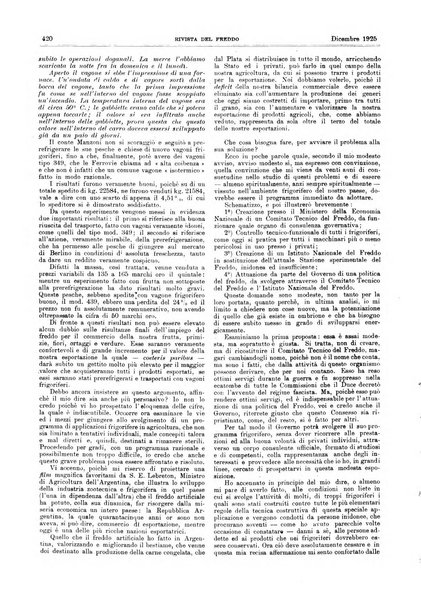 Rivista del freddo periodico mensile illustrato tecnico, scientifico, economico, commerciale